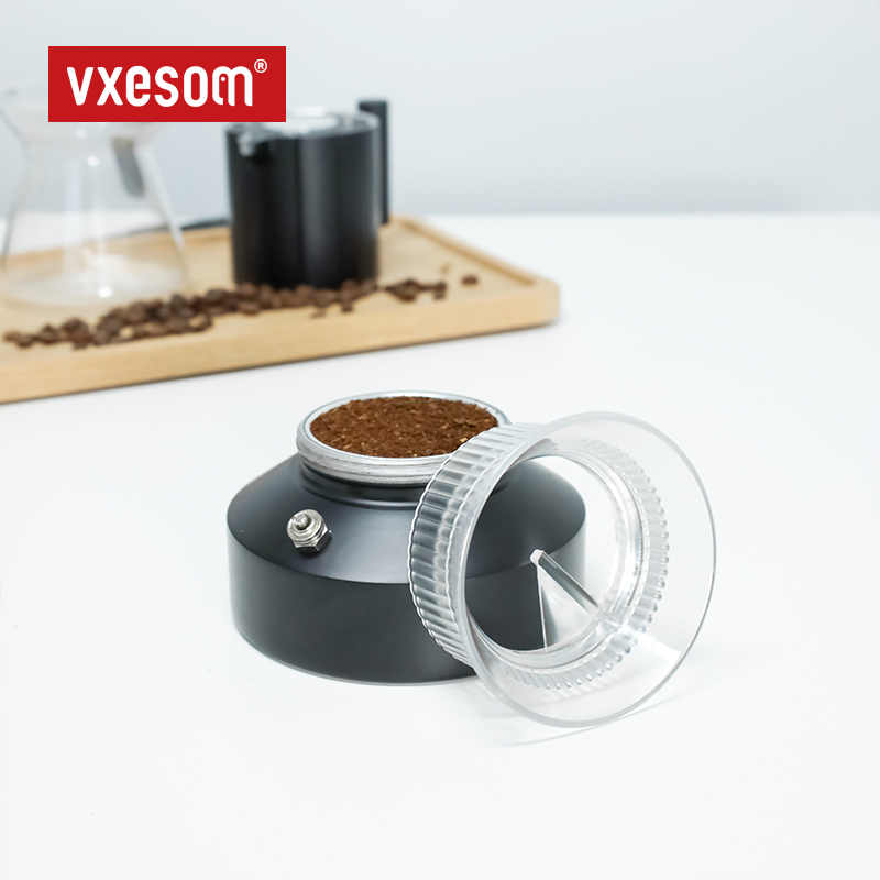 Tamper de café para olla Moka, anillo dosificador de polvo giratorio, distribuidor de café, nivelador, herramientas de Espresso