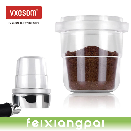 VXESOM Transparent Coffee Dosing Cup, Transparent Espresso Sniffing 58mm Coffee Dosing Cup Clear Coffee Machine Accessories