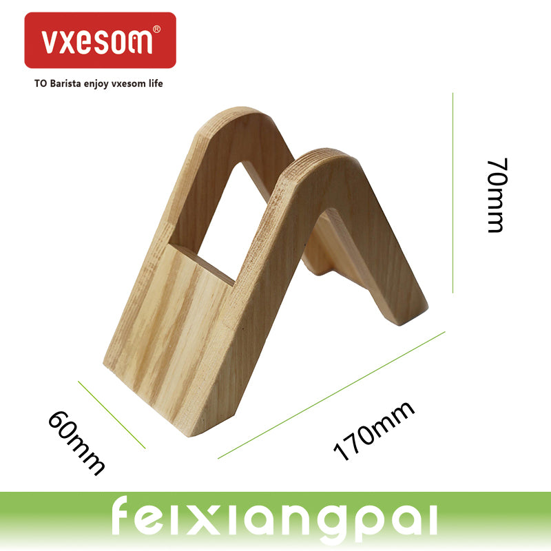 VXESOM Coffee Paper Storage Box Rack Wooden Desktop Stand V60 hand brewed conical coffee filter paper holder