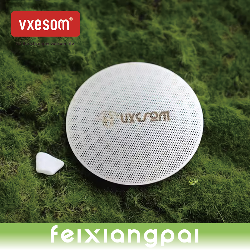 VXESOM Coffee Stainless steel double layer 51/53.5/58mm Italian coffee handle sintered sheet, uniform extraction filter sheet