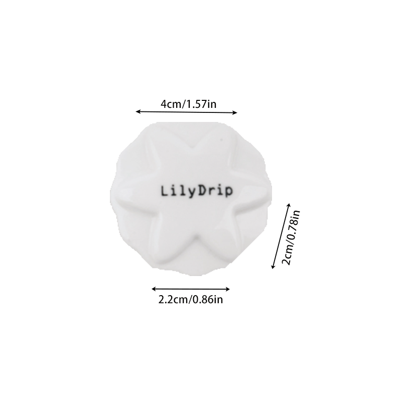 Lilydrip Ceramic LOTOS Pour Over Coffee Dripper Transformer Brewer Assistant Make Wave Paper Filter Compatible With V60 Filter