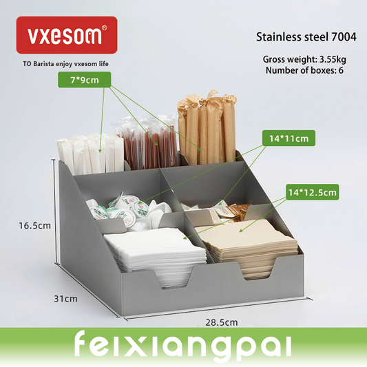 VXESOM log/Acrylic/stainless steel Storage Rack Coffee Tea Shop Cup Holder many grid Storage Appliances Cup Frame Cup Taker